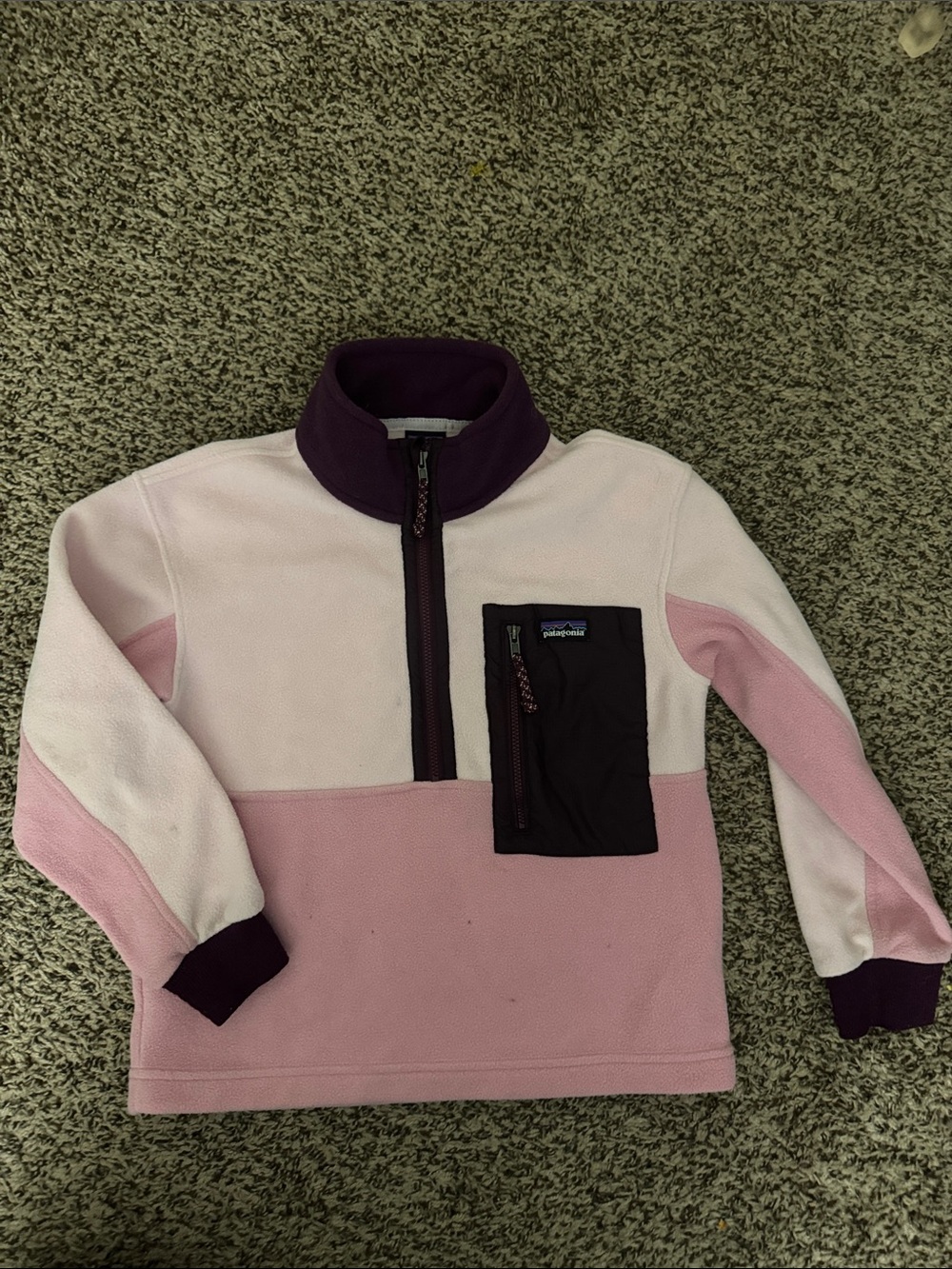 Girls Patagonia 1/4 zip Sweater Fleece